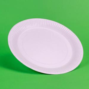 Farfurii carton 23 cm Albe 50 buc/set