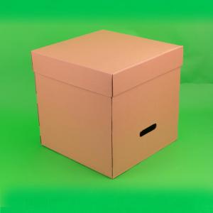 Cutii tort cu capac 330x330x330 mm natur 25 buc/set