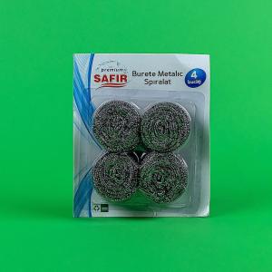 Burete metalic spiralat 4 buc/card
