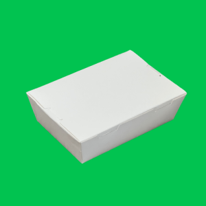 Cutie meniu carton alb cu PE 140x85x45 mm, 50 buc/set