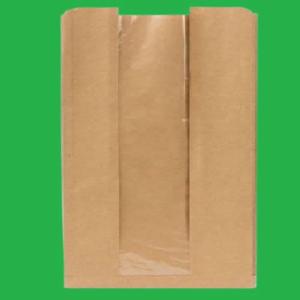 Pungi hartie cu fereastra 30x6x37 cm 1000 buc/set
